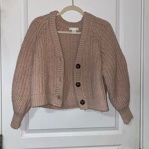 Chunky knit cardigan